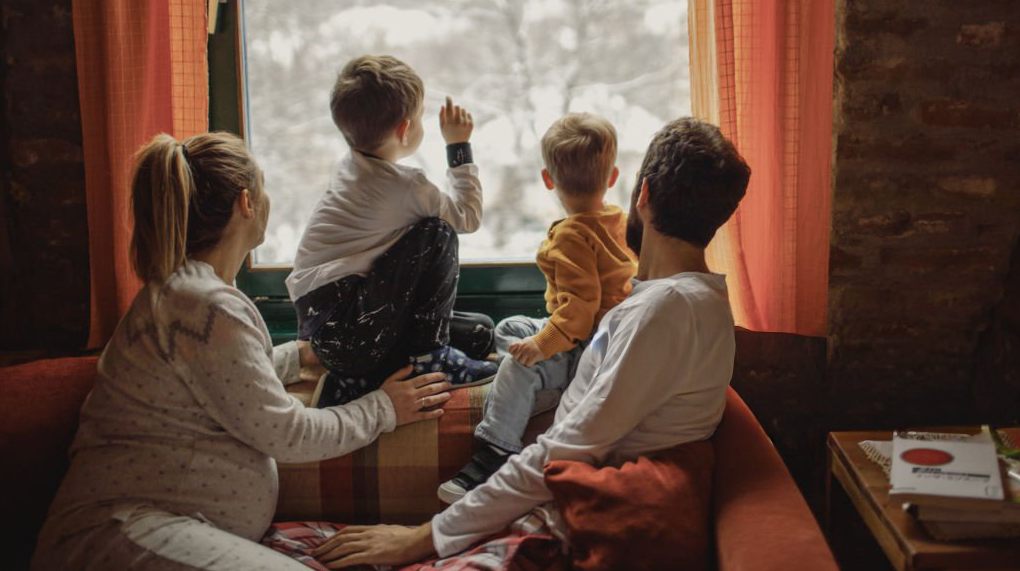 Family staying warm - Furnace installation Covington